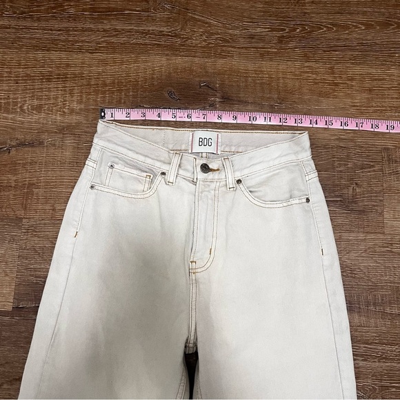 BDG Cowboy High Rise Distressed Jeans Tan Bootcut Size 27 - Picture 12 of 13